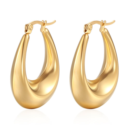 Oval Hoops - Gold