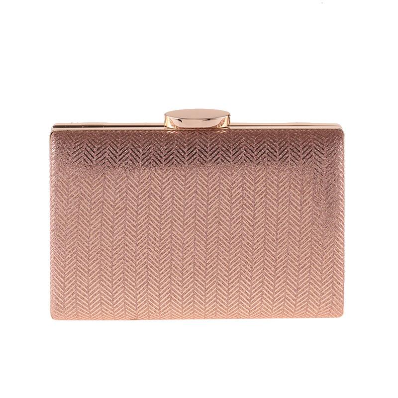 Amelia Clutch - Rose Gold