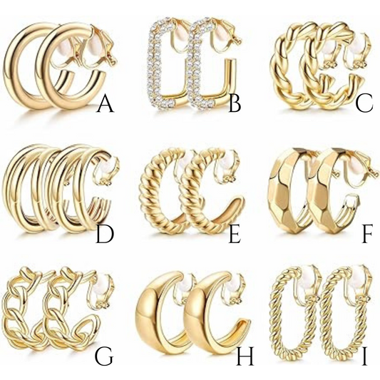 Manhattan Hoops- Clip Ons