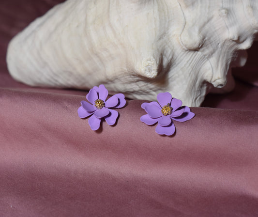 Mallow Flowers - Purple