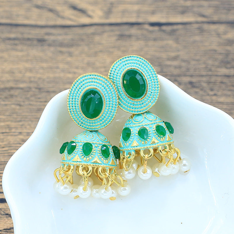 Mini Jhumki - Green